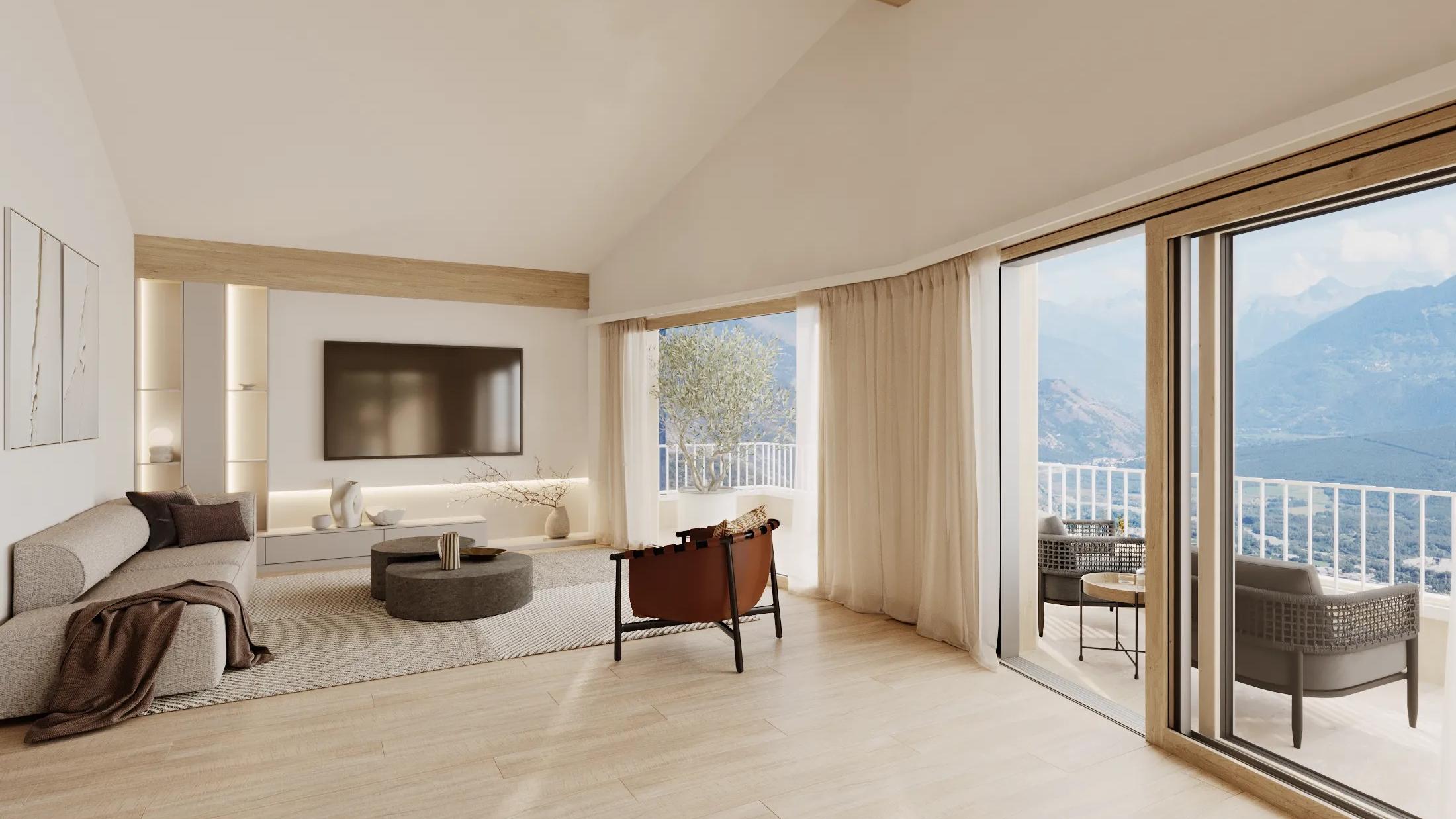 A vendre 3974 Mollens VS Chalet pi&egrave;ce(s) 4.5